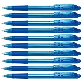 dlugopis-automat-pentel-wow-07-mm-niebieski-zestaw-x10