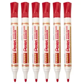 marker-pentel-mw85-do-tablic-suchoscieralny-czerwony-zestaw-x6