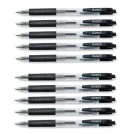 dlugopis-d-rect-pstrykany-07-mm-czarny-zestaw-10-szt
