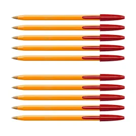 dlugopis-atramentowy-olejowy-bic-orange-czerwony-zestaw-10-szt