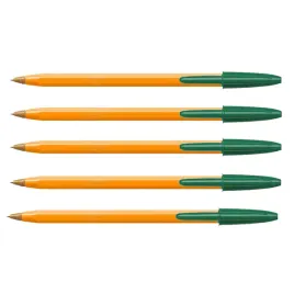 dlugopis-atramentowy-olejowy-bic-orange-zielony-zestaw-5-szt