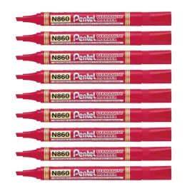 marker-permanentny-pentel-n860-sciety-czerwony-zestaw-x10
