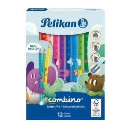 kredki-olowkowe-trojkatne-grube-pelikan-combino-jumbo-12-kolorow