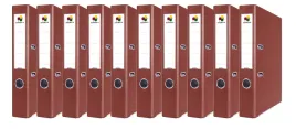 Zdjęcie produktu Segregator dźwigniowy A4 75 MM 10 sztuk bordo