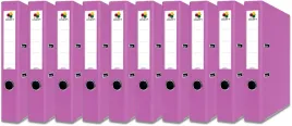 segregator-office-a4-55-mm-z-okuciem-rozowy-zestaw-x10