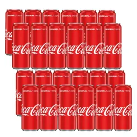 Zdjęcie produktu Napój gazowany Coca-Cola Original 330 ml puszka zestaw 24 sztuki