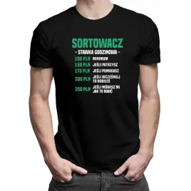 sortowacz-stawka-godzinowa-zabawna-koszulka