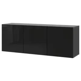 ikea-besta-kombinacja-szafek-czarnybraz-selsviken-polysk-czarny-180x42x64cm