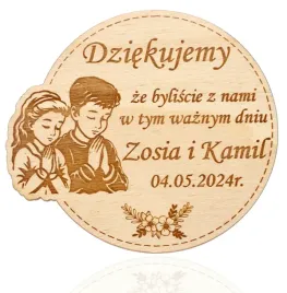 drewniany-magnes-podziekowanie-pierwsza-komunia-swieta-rodzenstwo