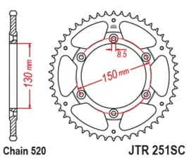 zebatka-napedzana-520-48z-jt-jtr251-48-or-jtr251-48sc