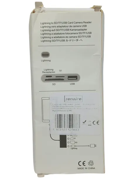 adapter-czytnik-sd-usb-lightning-zenwire-byl-2103tu-stan-powystawowy-marka-zenwire