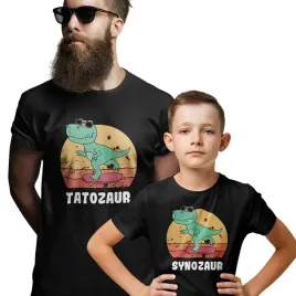 prezent-koszulka-dla-taty-i-syna-tatozaur-synozaur