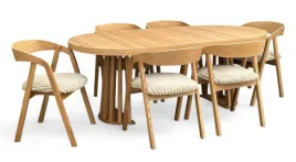 zestaw-stol-okragly-lamel-fornir-100-200cm-krzesla-6-szt-debowe-sztaplowane