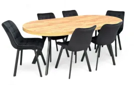 stol-okragly-craft-100-200-cm-krzesla-6-szt-czarne-tapicerowane