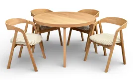 zestaw-stol-okragly-fornir-120-220-cm-krzesla-4-szt-debowe-sztaplowane