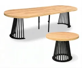 stol-okragly-o110-rozkladany-do-310-cm-dab-craft-nogi-lamel-czarny-metalowy