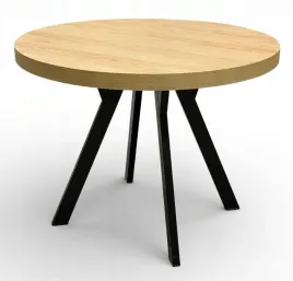 stol-okragly-nierozkladany-100-cm-hikora-egger-nogi-metalowe-y-czarne