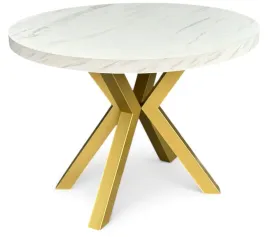 stol-okragly-rozkladany-100-300-cm-nogi-x-zlote-bialy-marmur