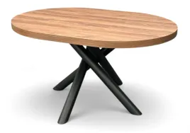 stol-owalny-egger-dab-charleston-ciemnobrazowy-na-czarnych-nogach-100x140cm