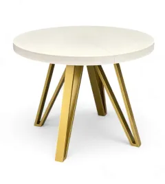 stol-okragly-rozkladany-90-190-cm-bialy-polmat-nogi-zlote