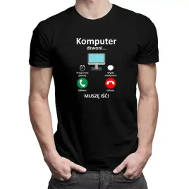 komputer-dzwoni-musze-isc-meska-koszulka-prezent