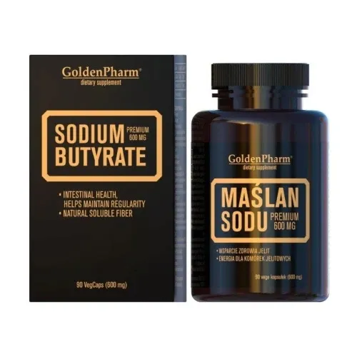 Maślan Sodu Premium 1200 mg aż 948mg Kwasu Masłowego 90 kapsułek