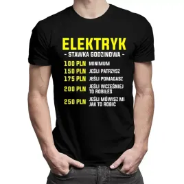 stawka-godzinowa-prezent-dla-elektryka-koszulka