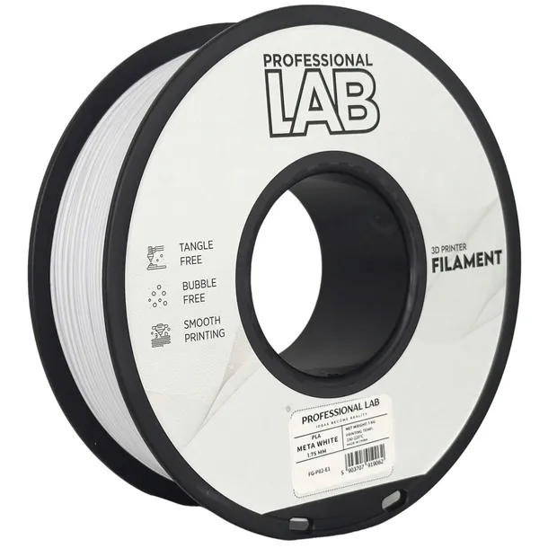 Prof. Lab Filament Drukarka 3D 1KG 1.75 AMS PLA Meta White Biały Metaliczny