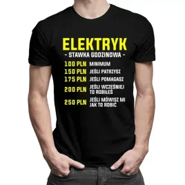 stawka-godzinowa-koszulka-prezent-dla-elektryka