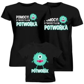 zestaw-3-koszulek-dla-rodziny-potworek-mama-tata
