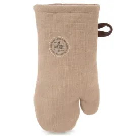 rekawica-kuchenna-bawelniana-z-magnesem-brazowa-32-cm