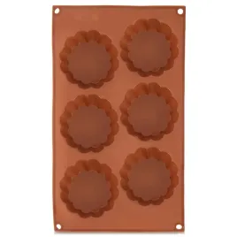 forma-do-ciastek-silikonowa-brazowa-kwiatek-30x175x3-cm