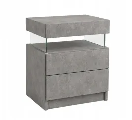 stolik-nocny-led-rgb-szary-3-szuflady-plyta-mdf-nowoczesny