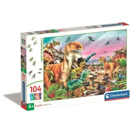 puzzle-clementoni-104-el-kraina-dinozaurow-supercolor