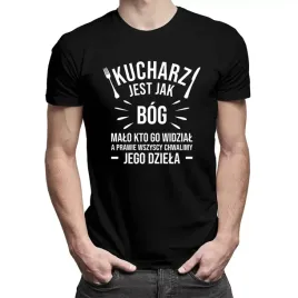 kucharz-koszulka-prezent-kucharz-jest-jak-bog