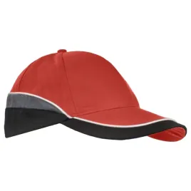 czapka-robocza-z-daszkiem-drelichowa-czerwona-gruby-drelich-baseballowa-bhp
