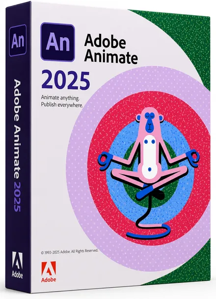 ADOBE ANIMATE 2025 WIN BOX / Licencja Bezterminowa Dożywotnia