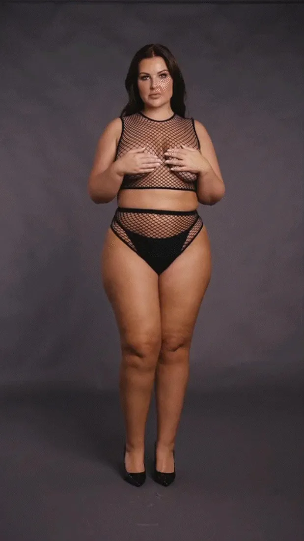 2-piece-with-crop-top-pantie-and-fishnet-structure