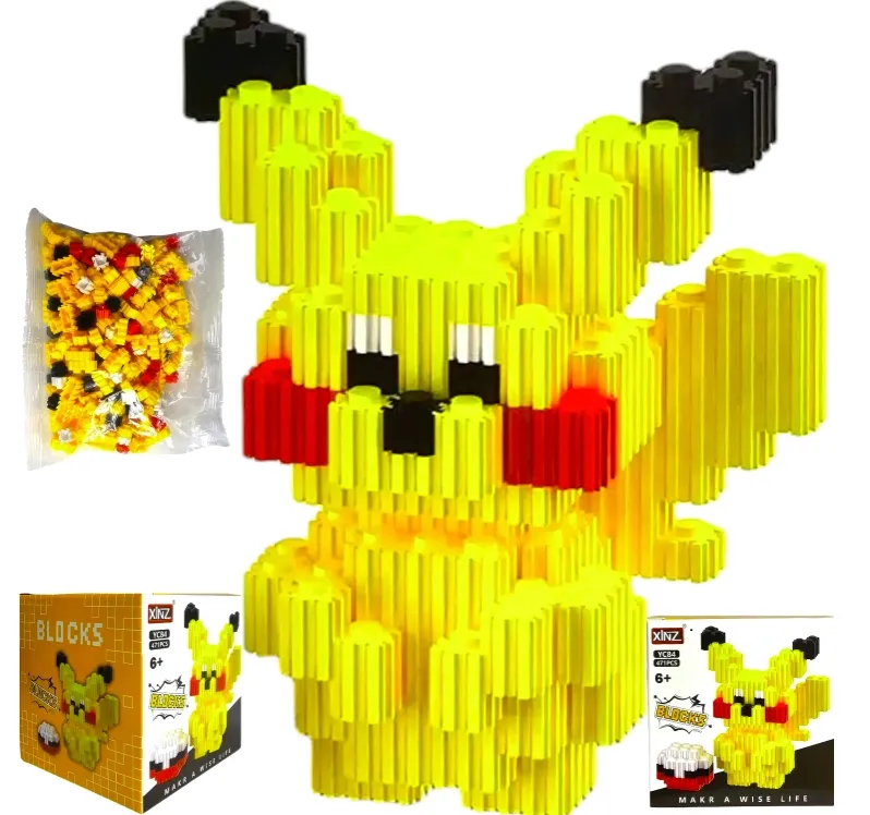 klocki-3d-pikachu-471-elementow-stan-nowy