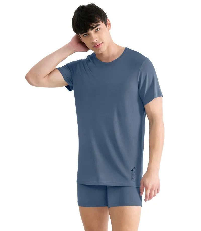 sloggi-slg-base-soft-t-shirts-niebieska-m-stan-nowy