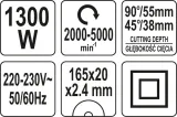 zaglebiarka-1300w-165mm-certyfikat-ce