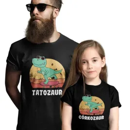 prezent-dzien-ojca-komplet-koszulka-dla-taty-corki-2szt-tatozaur-corkozaur
