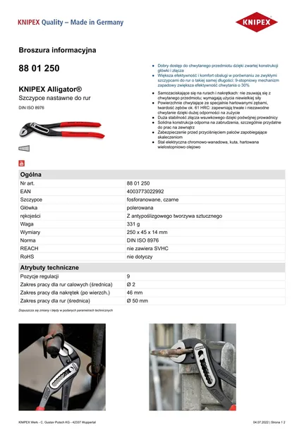 szczypce-do-rur-aligator-250mm-informacje-dodatkowe-hartowane-szczeki-marka-knipex