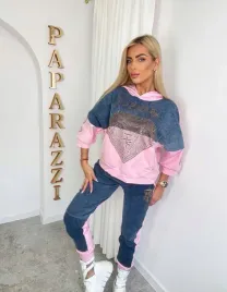 komplet-damski-paparazzi-fashion-dres-z-jeansem-bluza-i-spodnie-rozowy