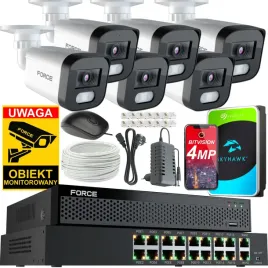 force-zestaw-monitoringu-6x-kamera-ip-4mpx-2k-dysk-1tb-switch-poe-16ch
