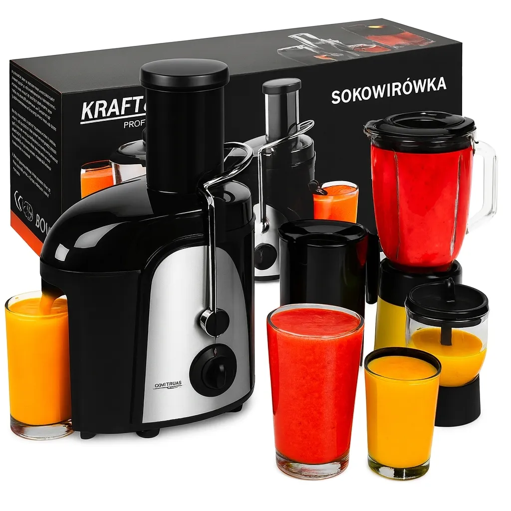 sokowirowka-1500w-akcesoria-stan-nowy