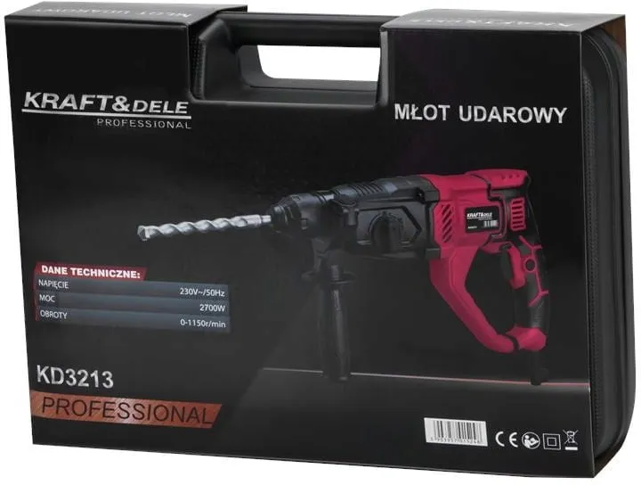 mlot-udarowy-2700w-sds-plus-mocny-stan-nowy-zasilanie-sieciowe