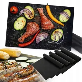 5x-mata-teflonowa-do-pieczenia-piekarnika-tacka-na-grilla-grill-bbq-zestaw