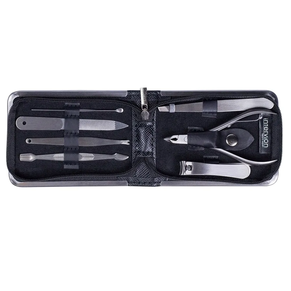inter-vion-black-leather-zestaw-do-manicure-7szt