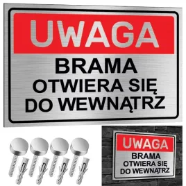 nierdzewna-tabliczka-uwaga-brama-otwiera-sie-do-wewnatrz-30x20-aluminium